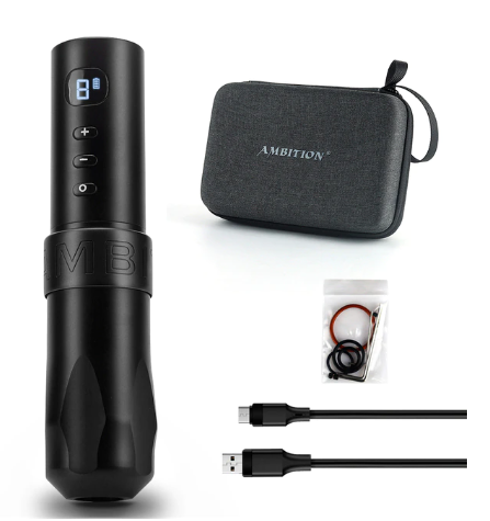 Тату-машинка беспроводная модульная Ambition T-Rex 1800 mAh Black (13443)