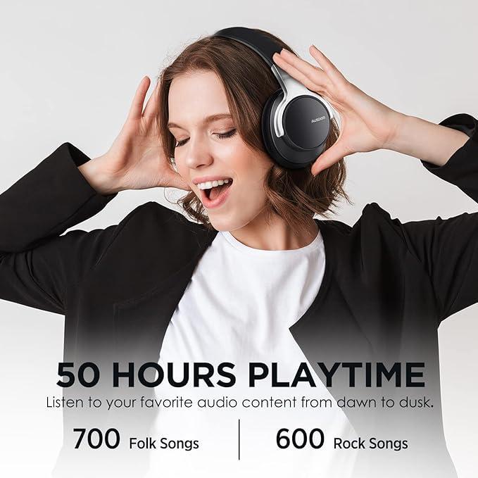 Навушники з шумом придушення AUSDOM E7 Bluetooth - фото 3 Навушники з шумом придушення AUSDOM E7 Bluetooth - фото 3