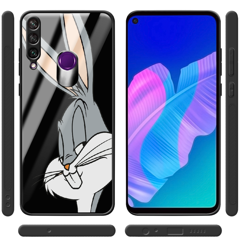 Чохол BoxFace Huawei Y6p Lucky Rabbit Чорний силікон зі склом (40017-bk81-40863) - фото 2