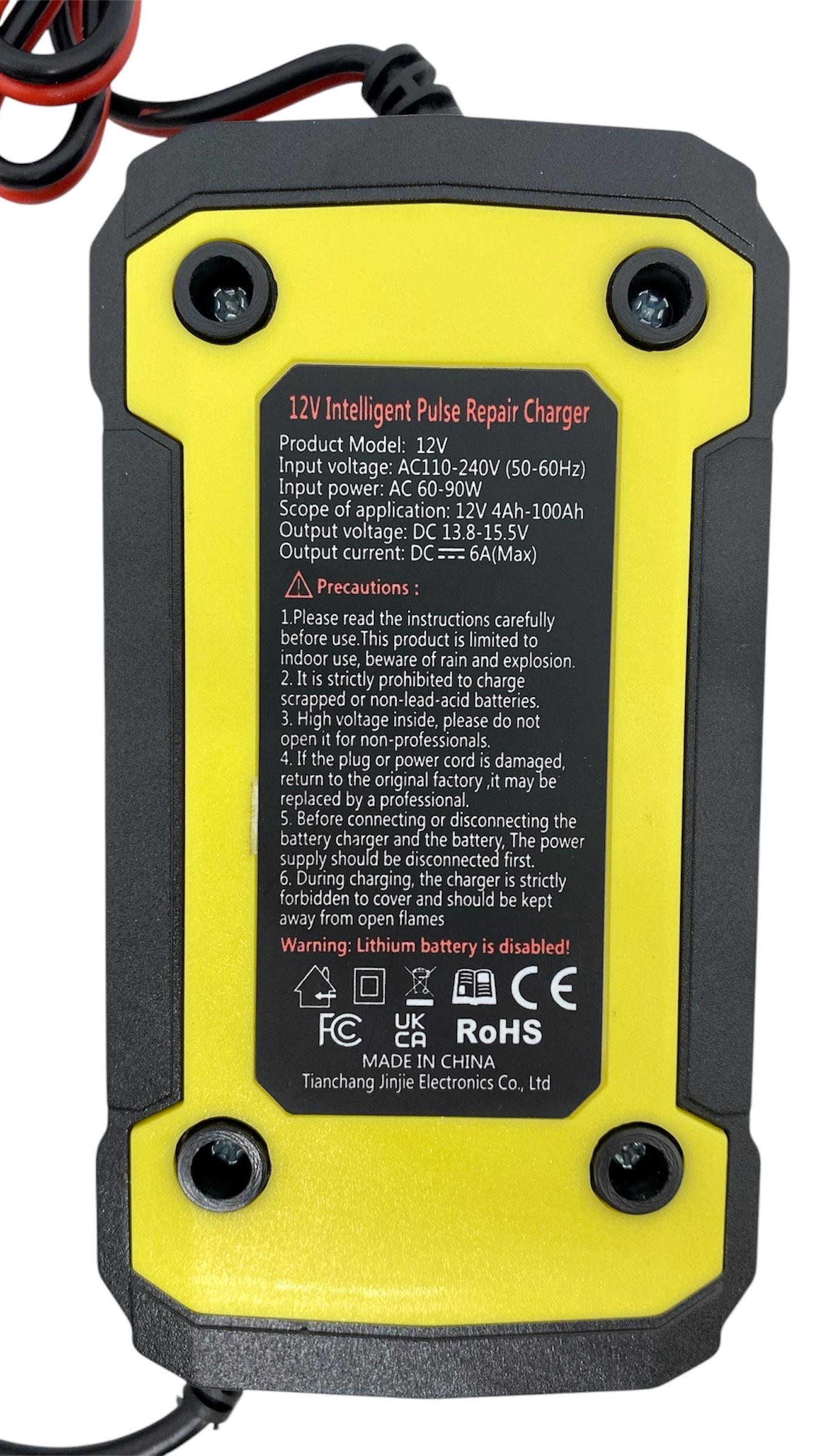 Зарядное устройство автомобильное 12V-6Аh-100 Аh (25566281) - фото 2 Зарядное устройство автомобильное 12V-6Аh-100 Аh (25566281) - фото 2