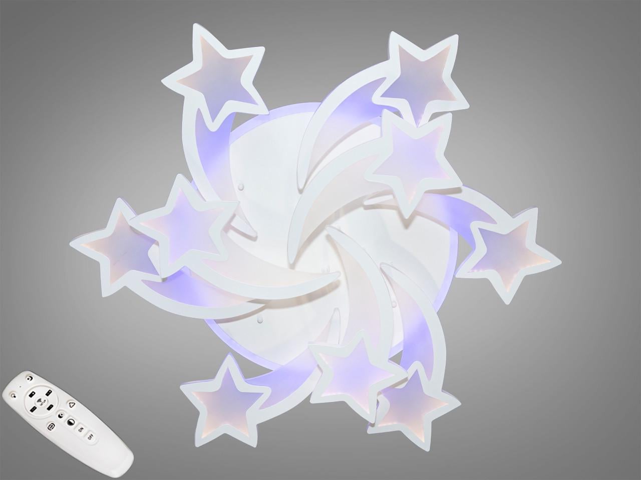 Люстра для дитячої кімнати 8163/6+3WH 3col dim EcoLed 185W