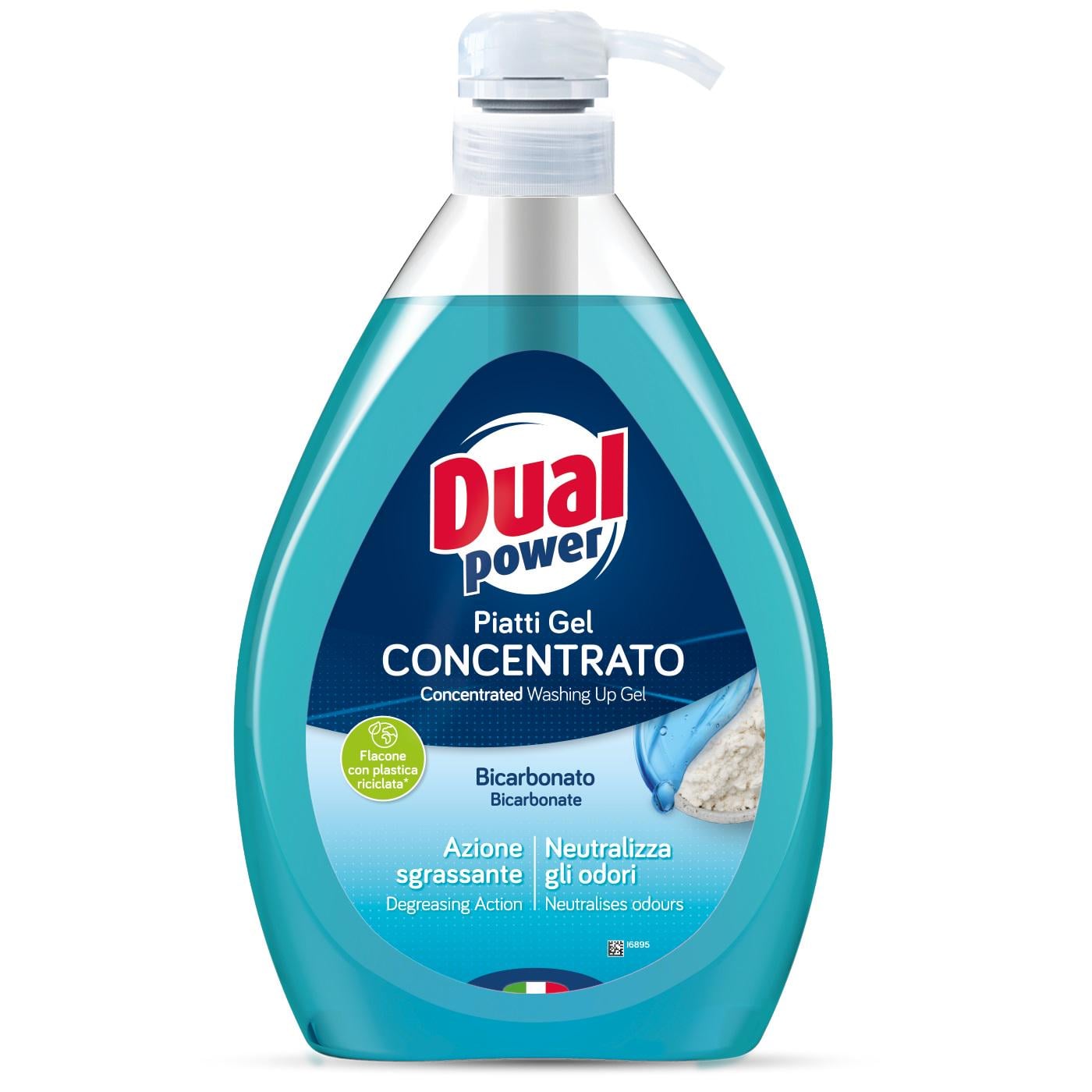 Гель для миття посуду концентрований Dual Power Bicarbonate of Soda 1 л (8032680399398)