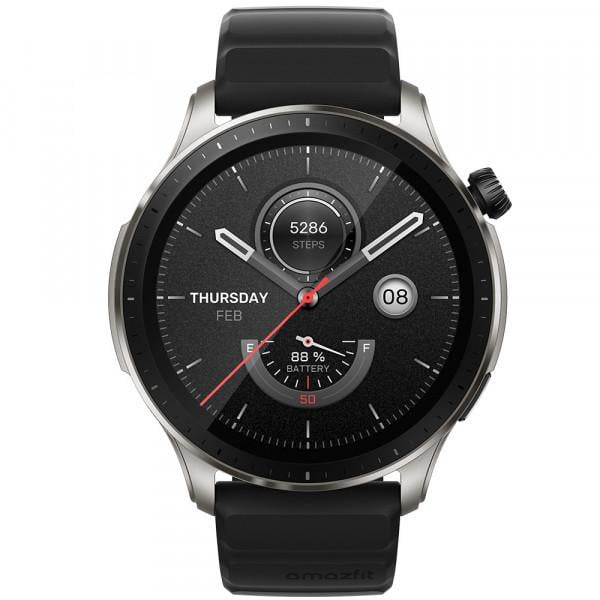 Часы смарт Amazfit GTR 4 Superspeed Black - фото 1