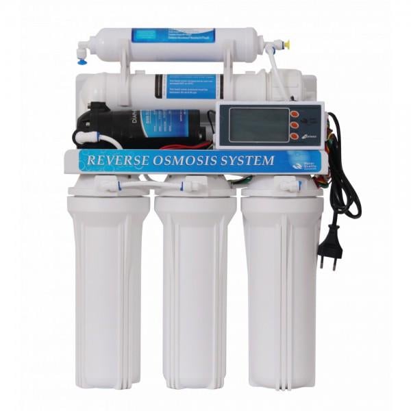 Система осмоса 50G Aquakut RO-5 АРС-01 с помпой/электронным контроллером и баком 3,2G (104-147)