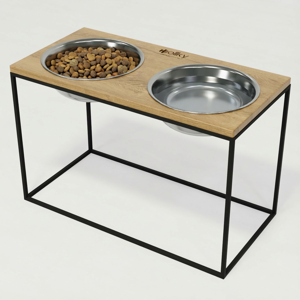 Миски на подставке для очень больших собак Hollky Base XXL40 2х2,8 л (BXXL40-643240-BLNT)