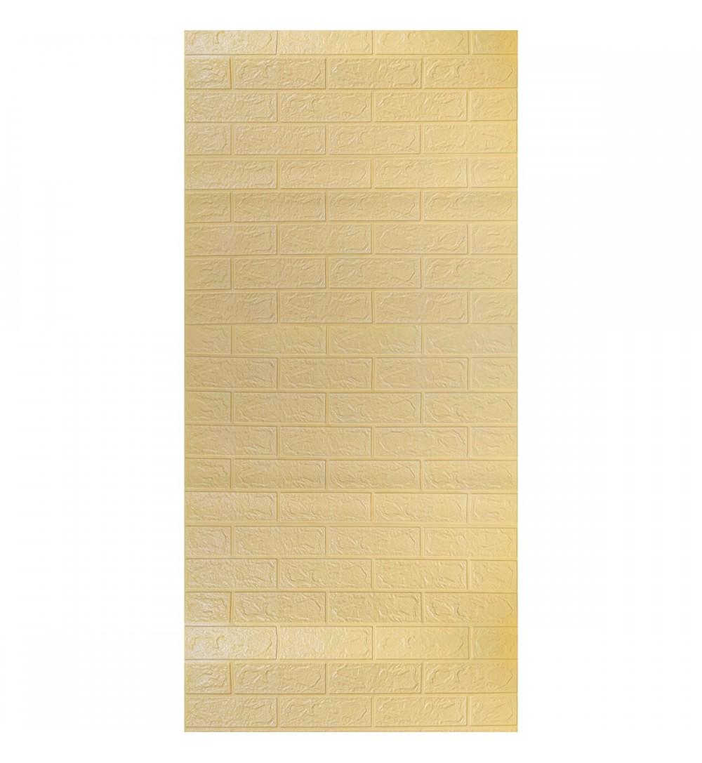3D-панель декоративна самоклеюча під цеглу в рулоні 20 м 20000x700x3 мм Бежевий (OS-BG09-3 рулон 20м)
