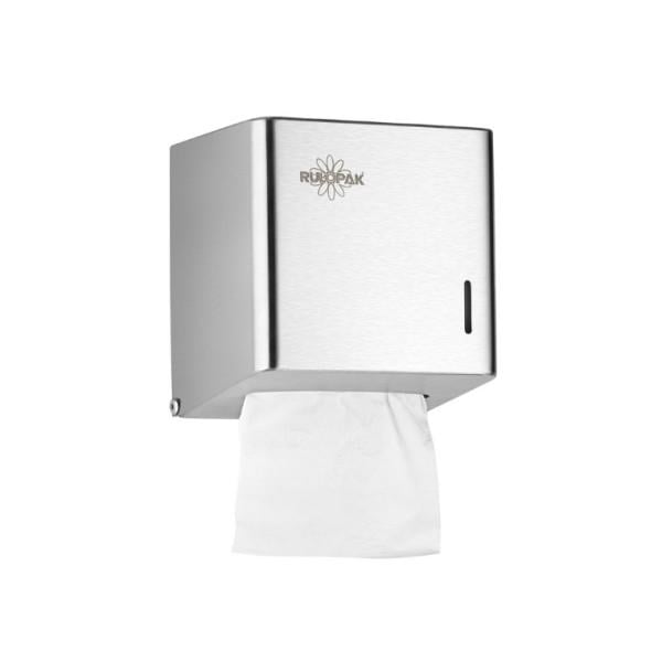 Диспенсер мини для туалетной бумаги Elite Square Rulopak из нержавеющей стали (34616382)
