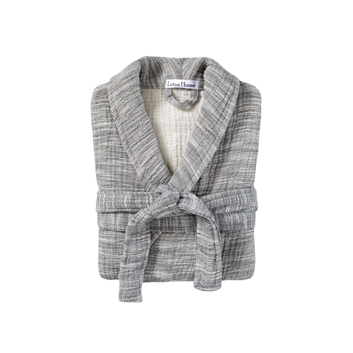 Халат Lotus Home Anya muslin S/M Серый (26029330)