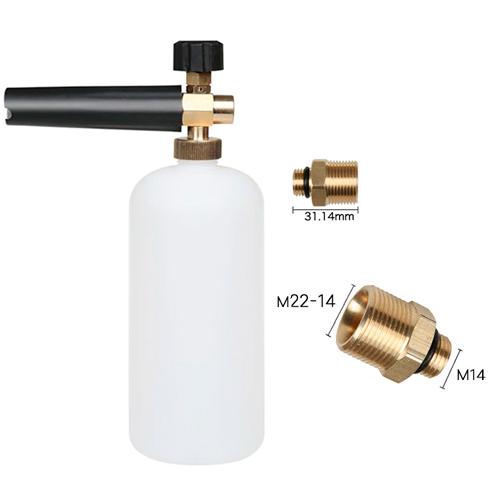 Насадка пена S5 пенообразователь 1 л для моек Himoref с резьбой M22 White (510017) - фото 2