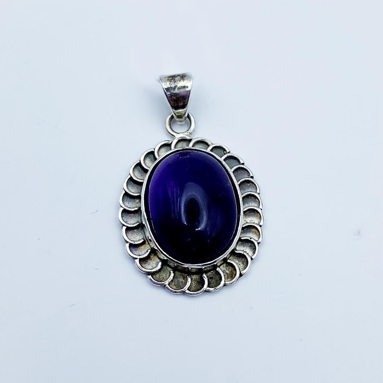 Серебряный кулон с аметистом 3,83 г (2370996862)