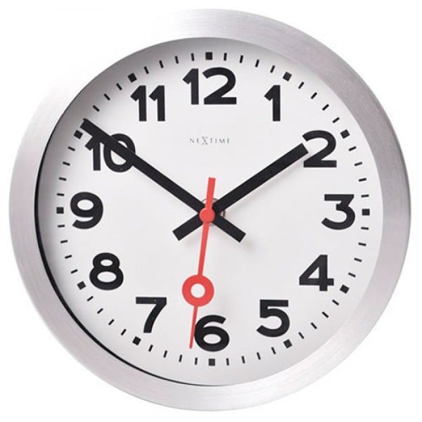Часы настенные Station Number Белый