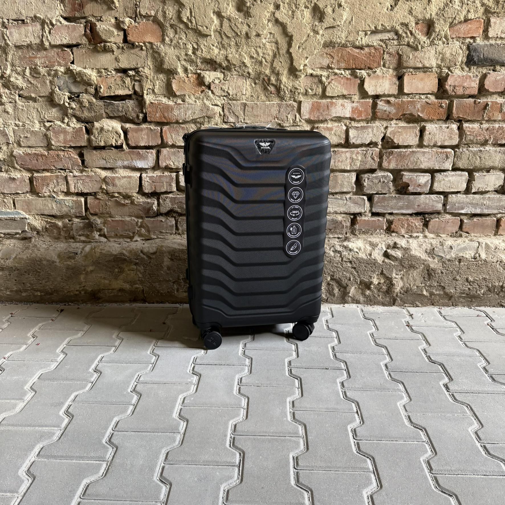 Чемодан Wings PEA01 дорожный М Черный (26557315) - фото 2 Чемодан Wings PEA01 дорожный М Черный (26557315) - фото 2