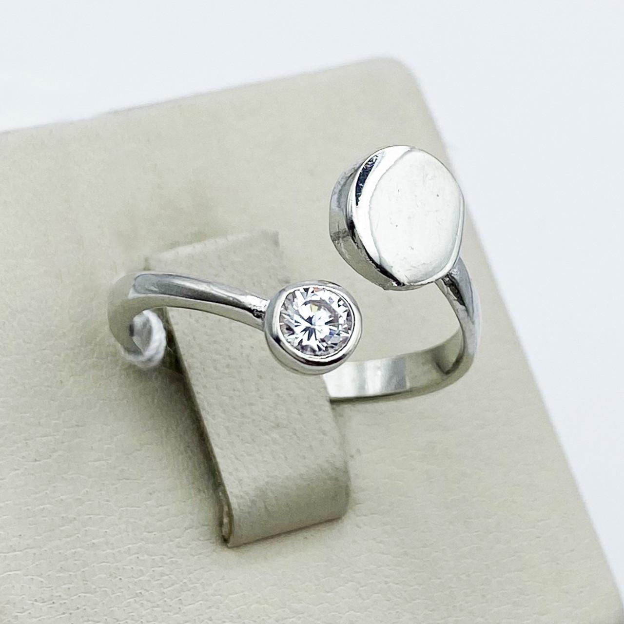 Кольцо серебряное с кубическим цирконием р. 18 2,36 г (1913181923)