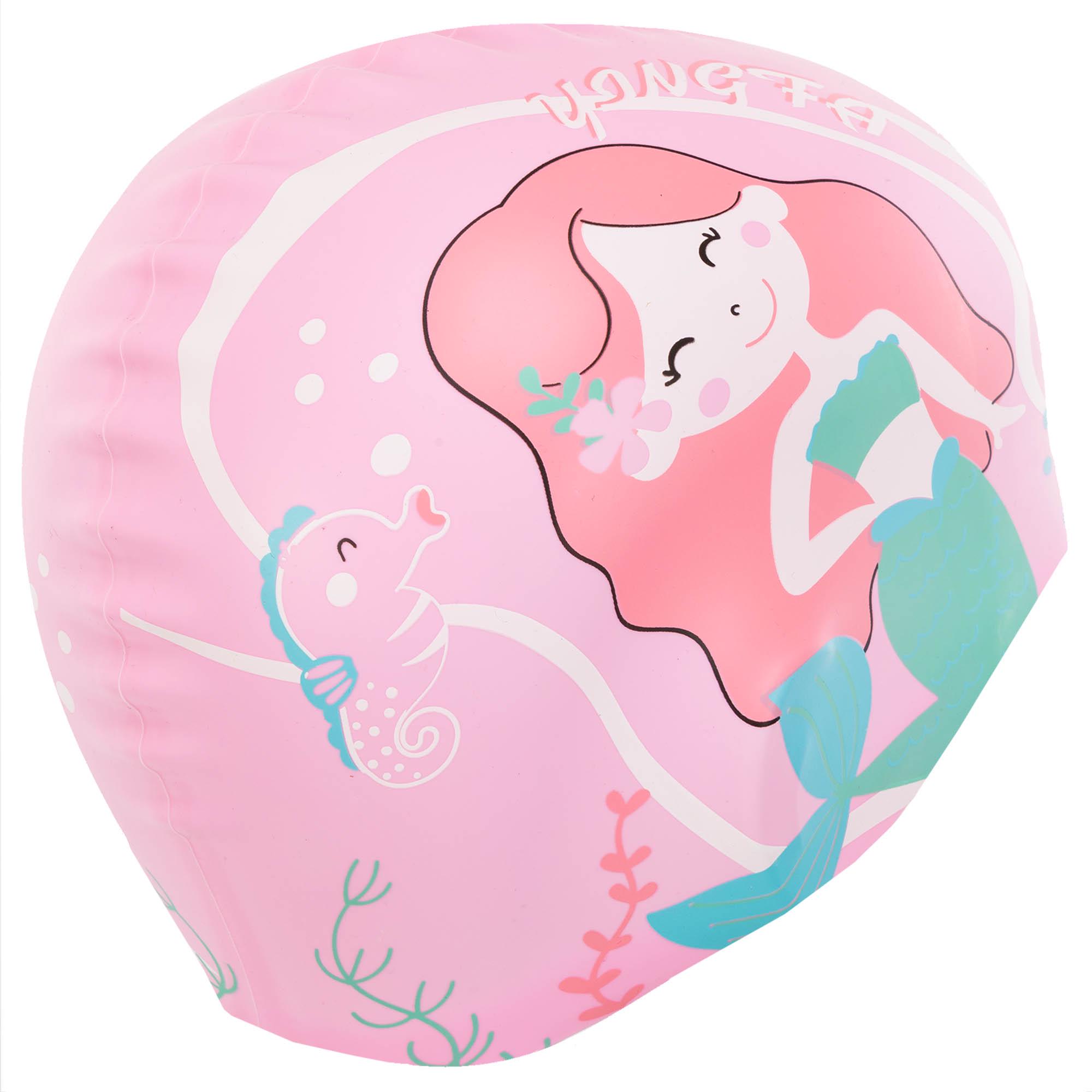 Шапочка для плавання дитяча YINGFA K0012 силіконова Рожево-зелений (K0012_Розовый-зеленый) - фото 3 Шапочка для плавання дитяча YINGFA K0012 силіконова Рожево-зелений (K0012_Розовый-зеленый) - фото 3