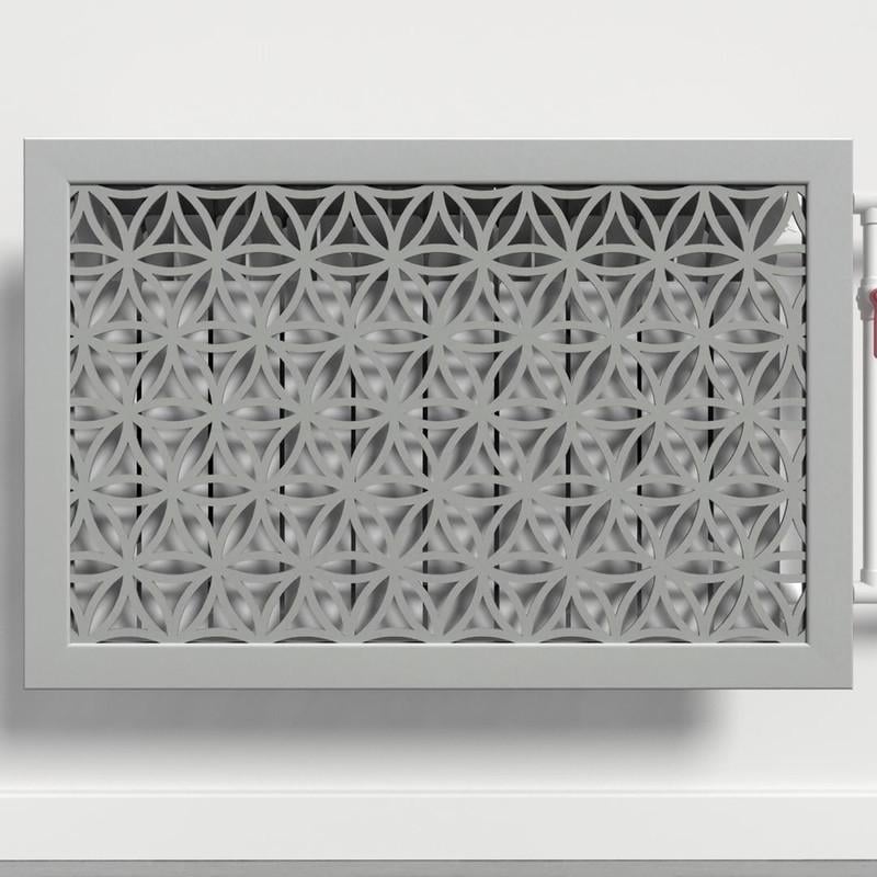 Решетка-экран на батарею SMARTWOOD 300 мм Серый Бетон (R21161109)