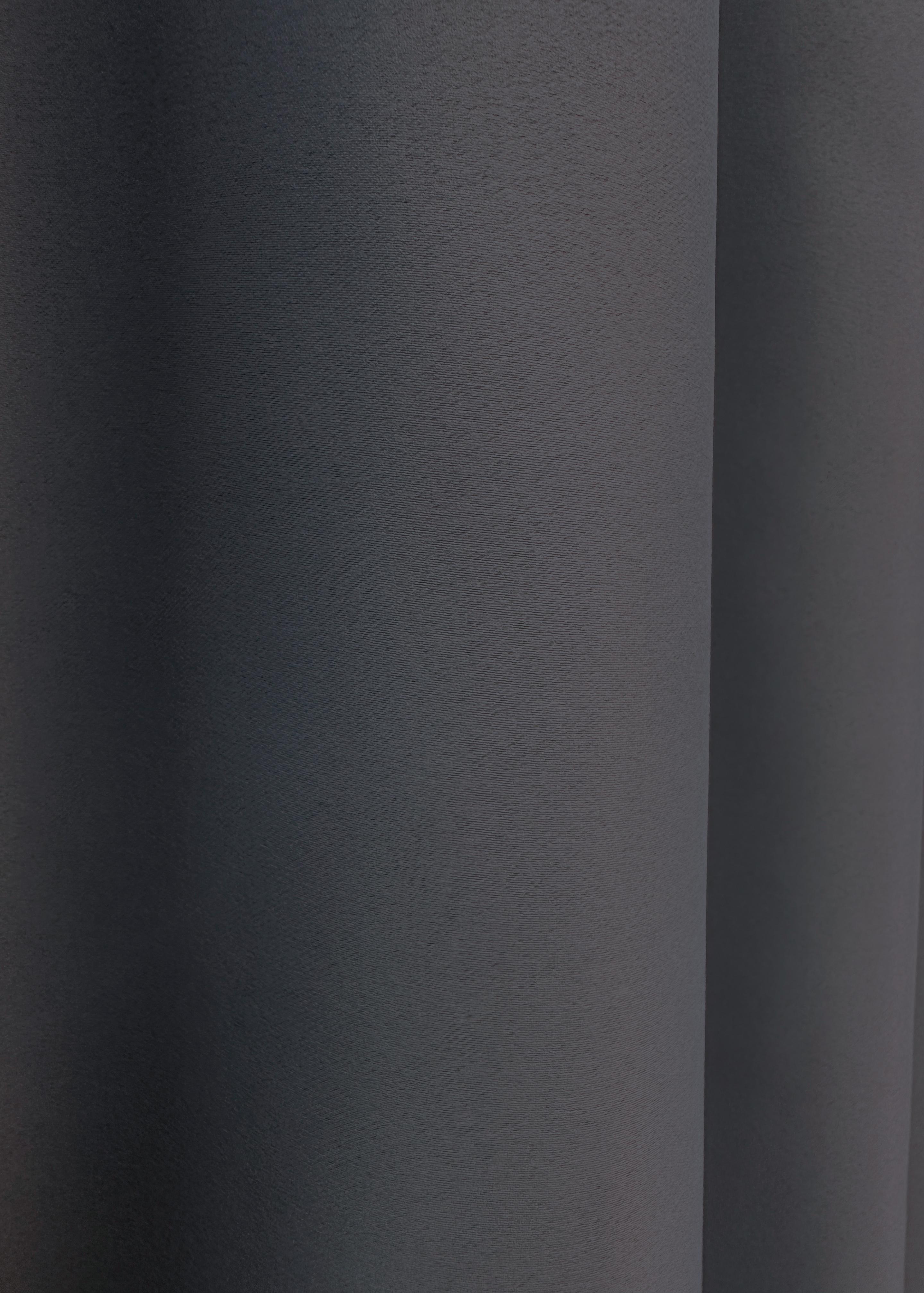 Комплект готовых штор VR-Textil Блэкаут Bagema Rvs №1241ш 150х295 см 2 шт. Темно-серый (33-0620) - фото 8