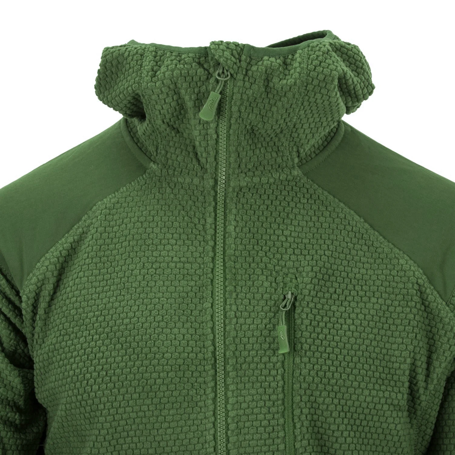 Кофта флісова Helikon-Tex Alpha Hoodie Jacket Grid Fleece M Olive (BL-ALH-FG-02-B04) - фото 7