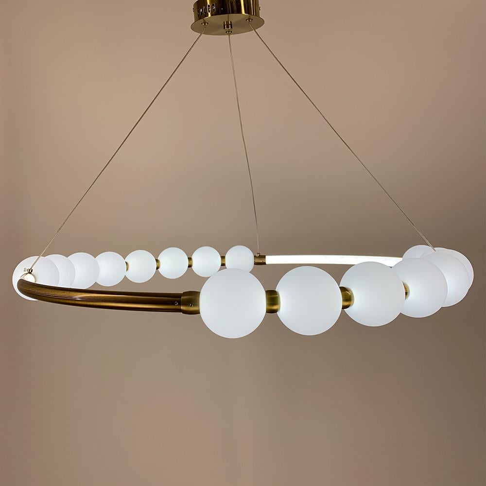 Люстра Nordic Pearl з плафонами-перлінками на 3 режими (2683011288) - фото 6 Люстра Nordic Pearl з плафонами-перлінками на 3 режими (2683011288) - фото 6