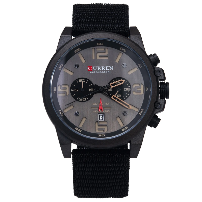 Годинник чоловічий Curren Monreal Armor 2 ремінці Black (18311)