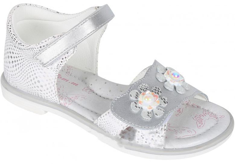 Кожаные босоножки Tom.m 5166F р. 28 Серебристый