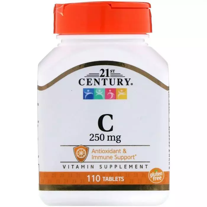 Вітамін C 21st Century 250 мг 110 таблеток (CEN22294)