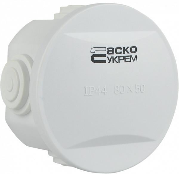 Коробка распределительная накладная TYRA АСКО IP55 80х50 мм (23650144)