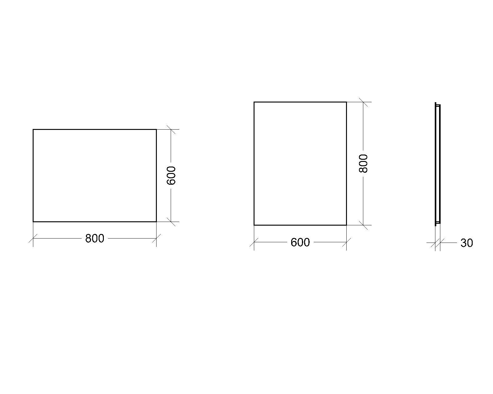 Зеркало с LED подсветкой Шинэйд 600х800 мм (SHINEID 1-600х800) - фото 3