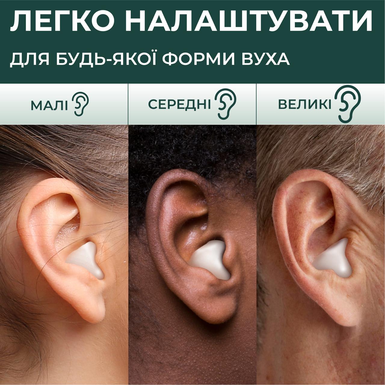 Беруши силиконовые для сна PQ 15 шт. SNR 32 дБ (1321369809) - фото 4