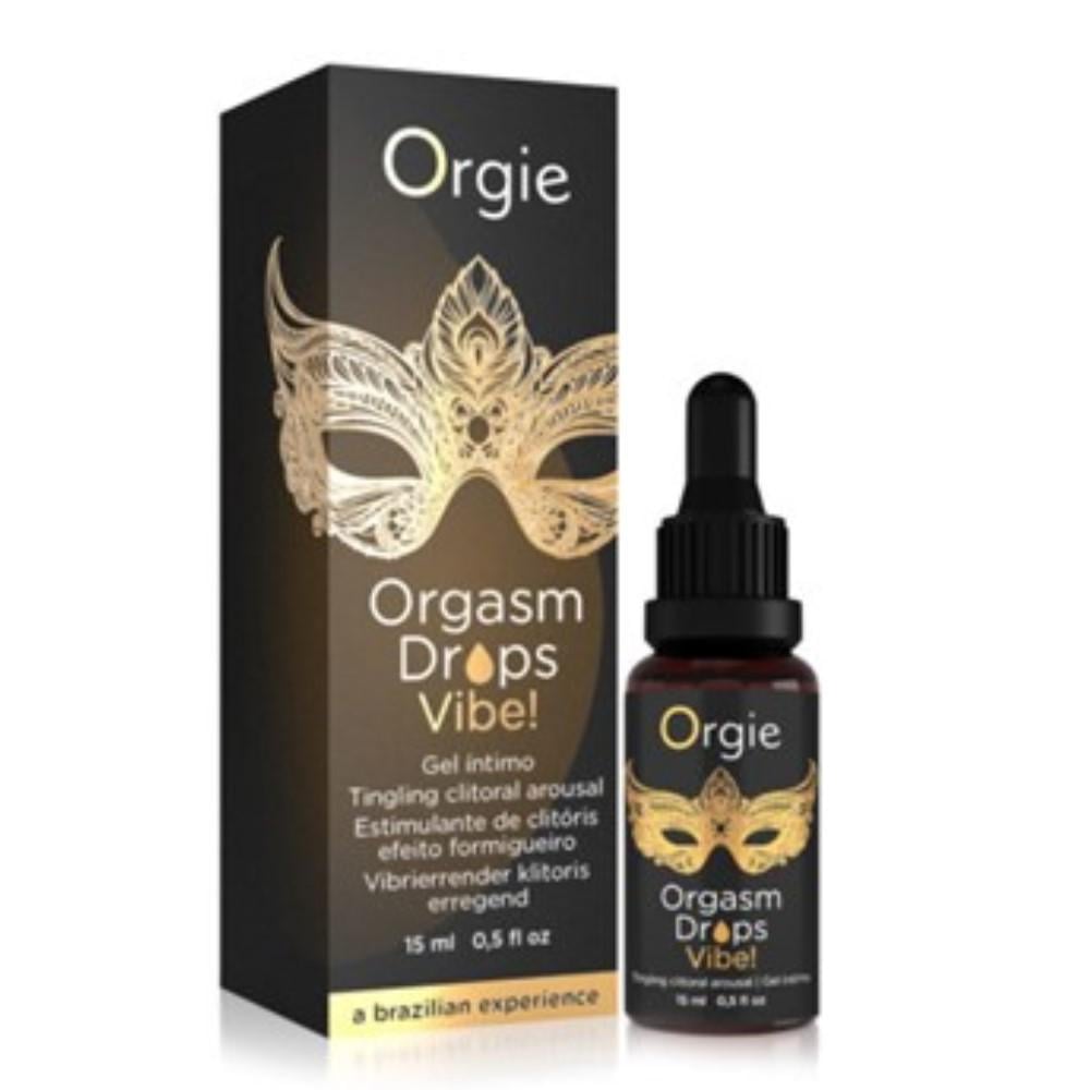 Возбуждающая сыворотка для клитора с эффектом вибрации Orgasm Drops Vibe Orgie 15 мл (1725899835)