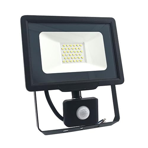 Прожектор LED BIOM S5 30W 6200К з датчиком (10672)