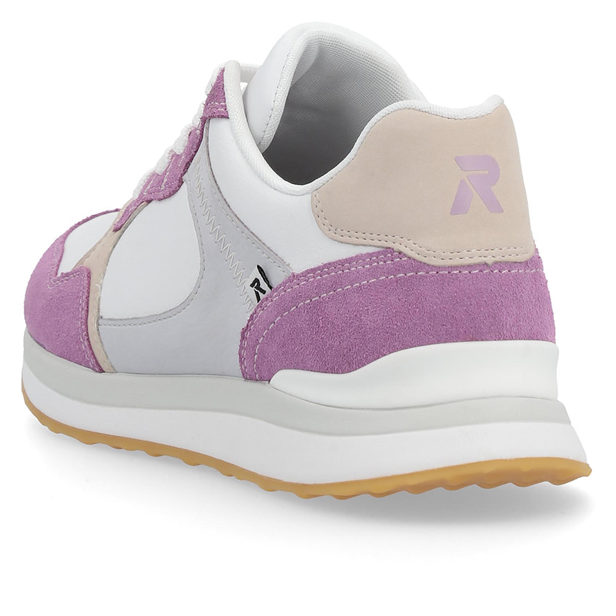 Кросівки жіночі осінні RIEKER Evolution р. 38 Білий/Пурпурний/Сірий (035525-38) - фото 10