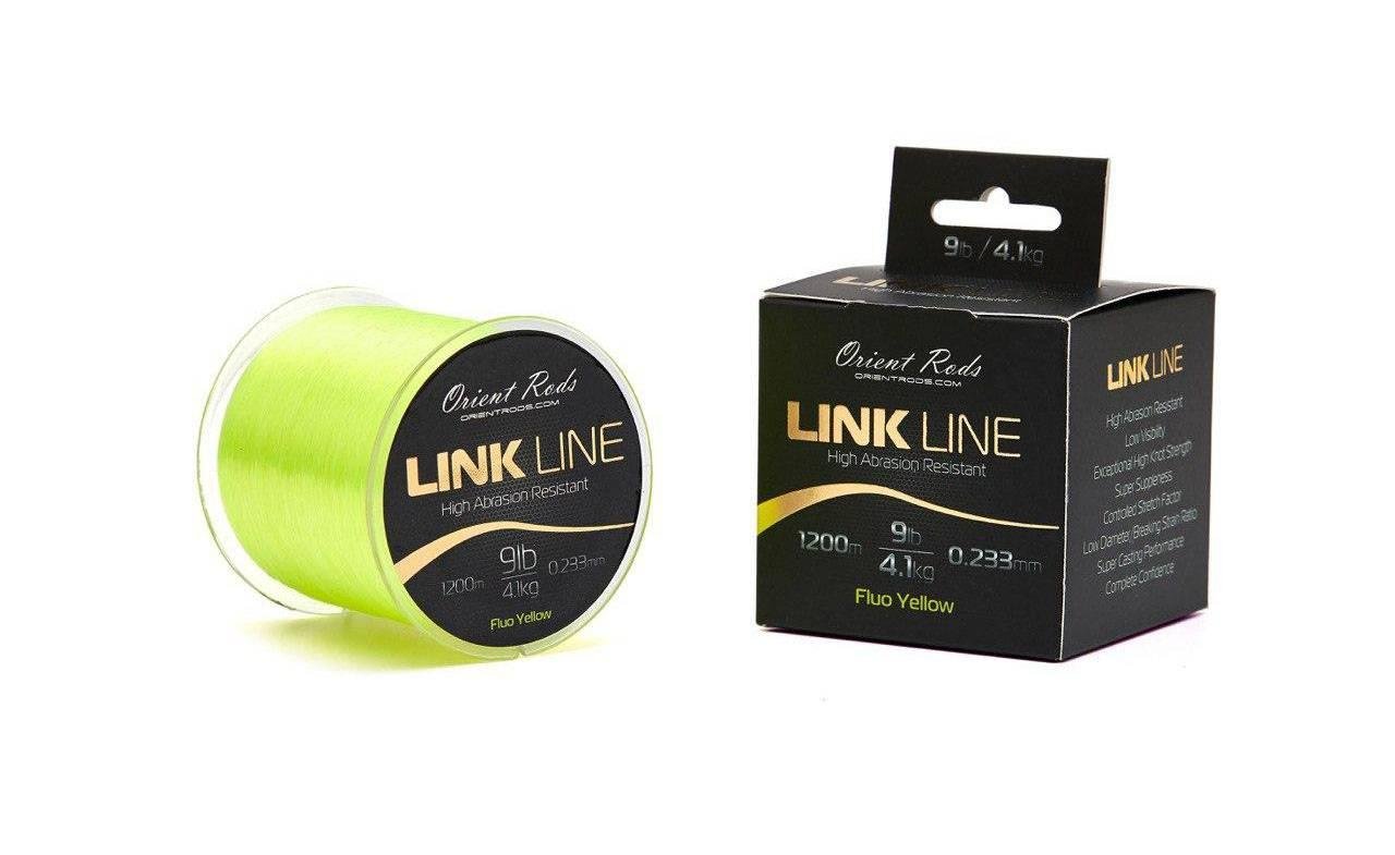 Леска Orient Rods Link Line 0,23 мм 1200 м Fluo Yellow Леска Orient Rods Link Line 0,23 мм 1200 м Fluo Yellow