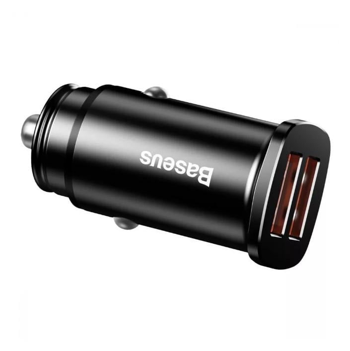 Зарядное устройство для Baseus Square Metal QC 3.0 30W 2USB Черный