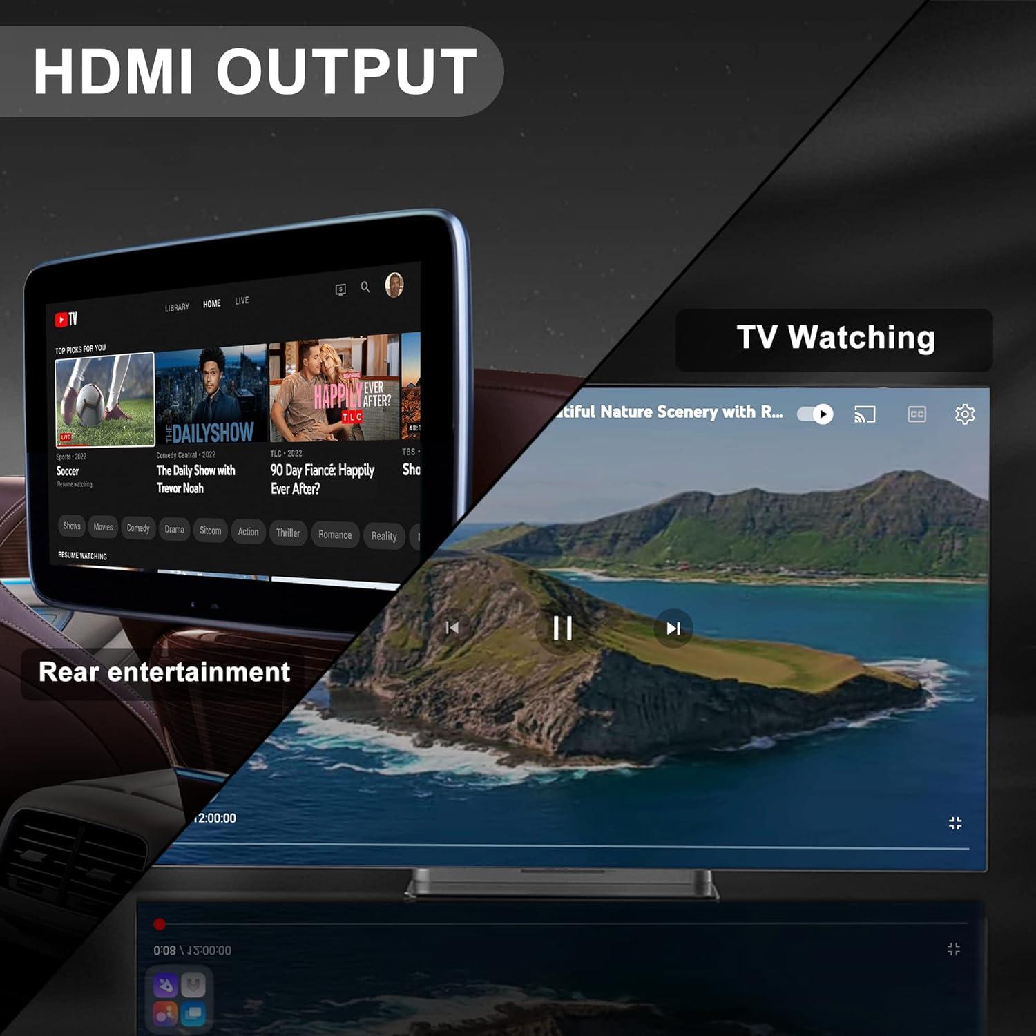 Видеобокс мультимедийный MMB MAX 2.0 с беспроводным адаптером CarPlay выход HDMI - фото 3