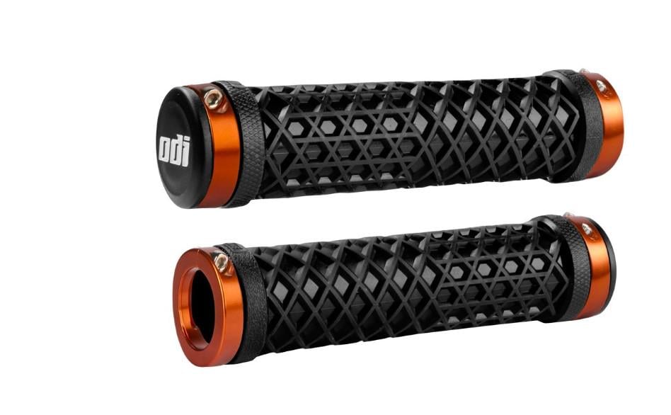 Грипсы ODI Vans Lock-On Grips Black/Orange Clamps D30VNB-O)