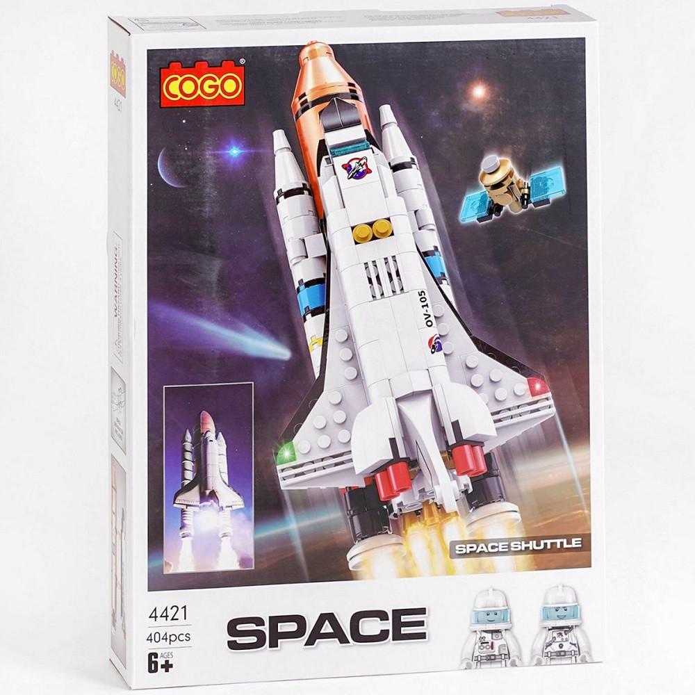Конструктор для детей COGO Космический Шаттл с площадкой для запуска 404 дет. (28444247) - фото 4 Конструктор для детей COGO Космический Шаттл с площадкой для запуска 404 дет. (28444247) - фото 4