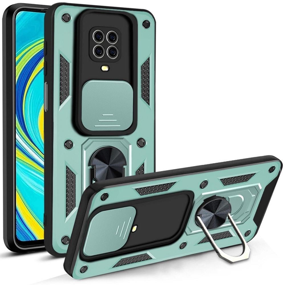 Чехол с защитой камеры 3DGuard Xiaomi Redmi Note 9 Pro Mint (32507-14)