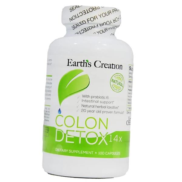 Комплекс Earth's Creation Colon Detox 14X для детоксикації та очищення кишківника 100 capsules