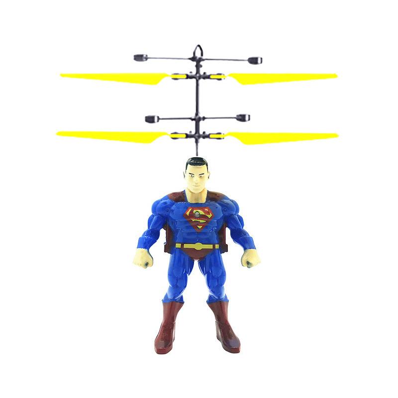 Летающая игрушка индукционная Супер Герой Hero Flying Superman LED с двумя винтами Летающая игрушка индукционная Супер Герой Hero Flying Superman LED с двумя винтами
