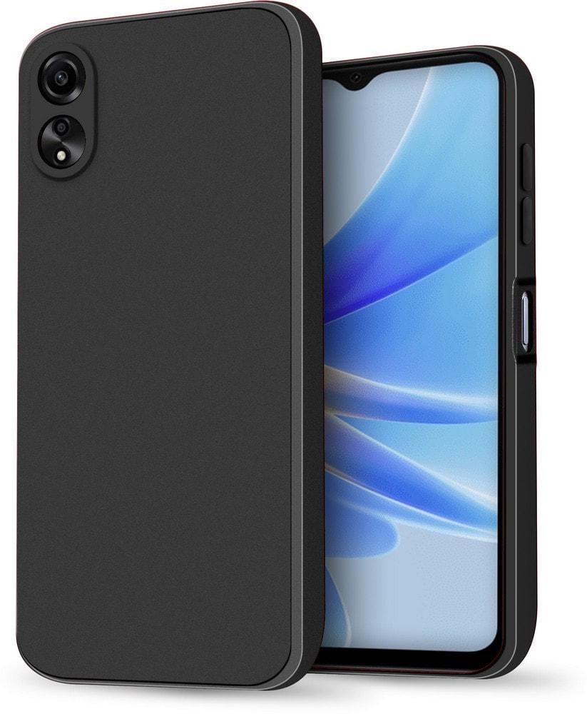 Силиконовый чехол HardCorner OPPO A17 / A17k (с микрофиброй) Black (35399-2B)