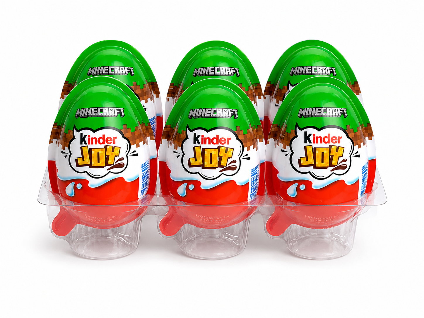 Яйца шоколадные Kinder Joy Minecraft молочный шоколад 6 шт. 120 г