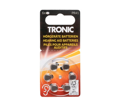 Батарейки для слуховых аппаратов Tronic PR41 6 шт. (2633724784)