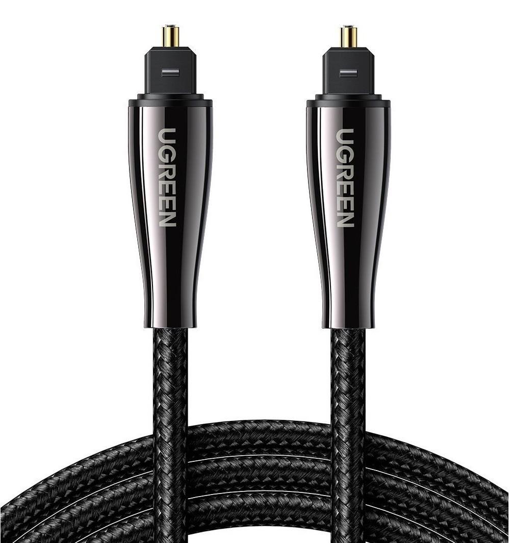 Кабель аудио Ugreen Toslink оптический 7 мм 2 м Black (AV108)