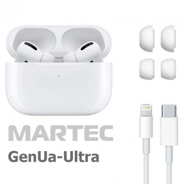 Наушники беспроводные Martec GenUA-Ultra Bluetooth Белый (986467809) - фото 2