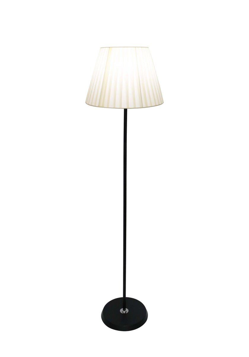 Торшер підлоговий з абажуром Light HouseSRS-20582 BK WH абажур білий Чорний