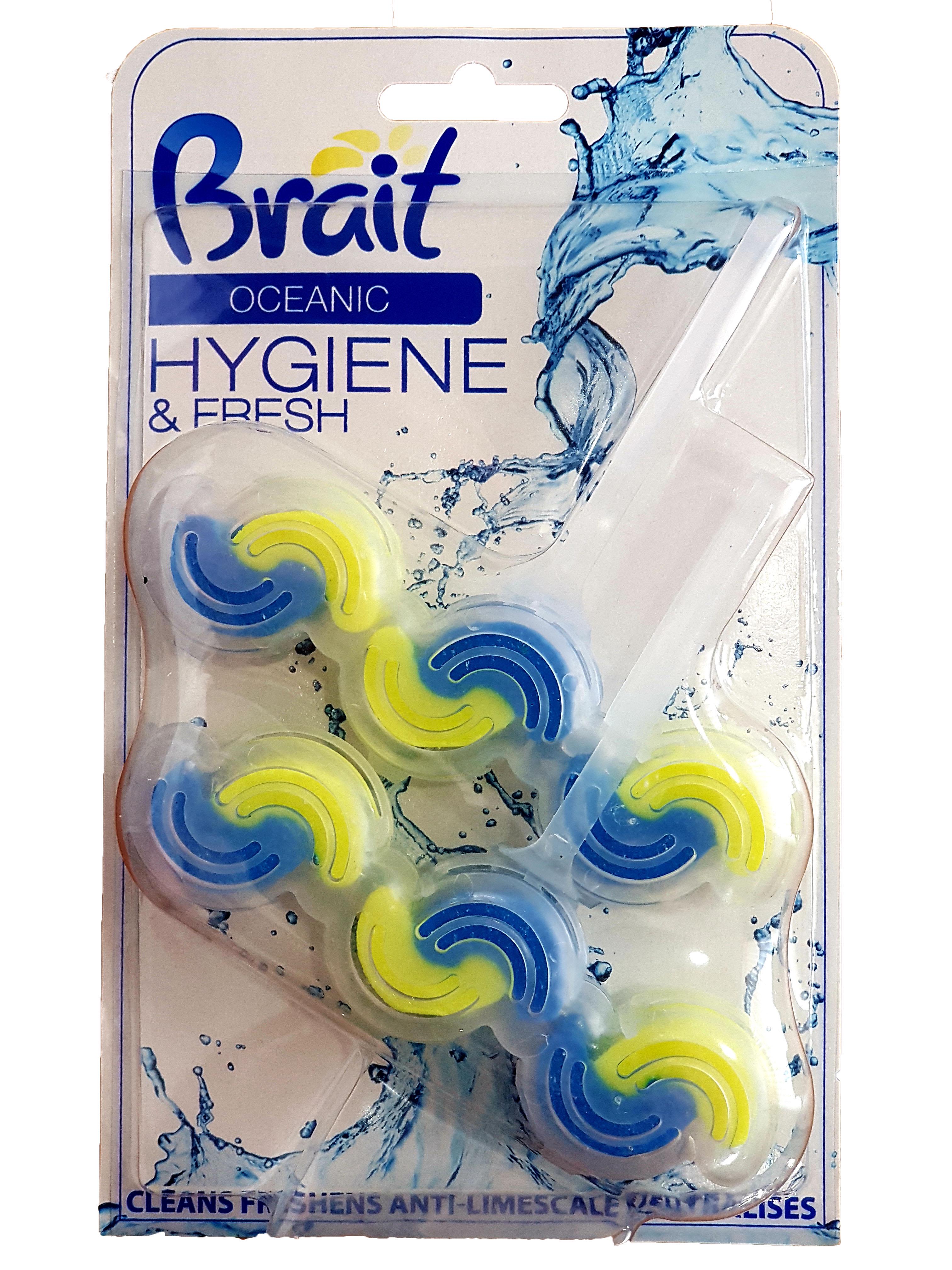 Блок для унитаза Brait Hygiene & Fresh Ocean 2шт.