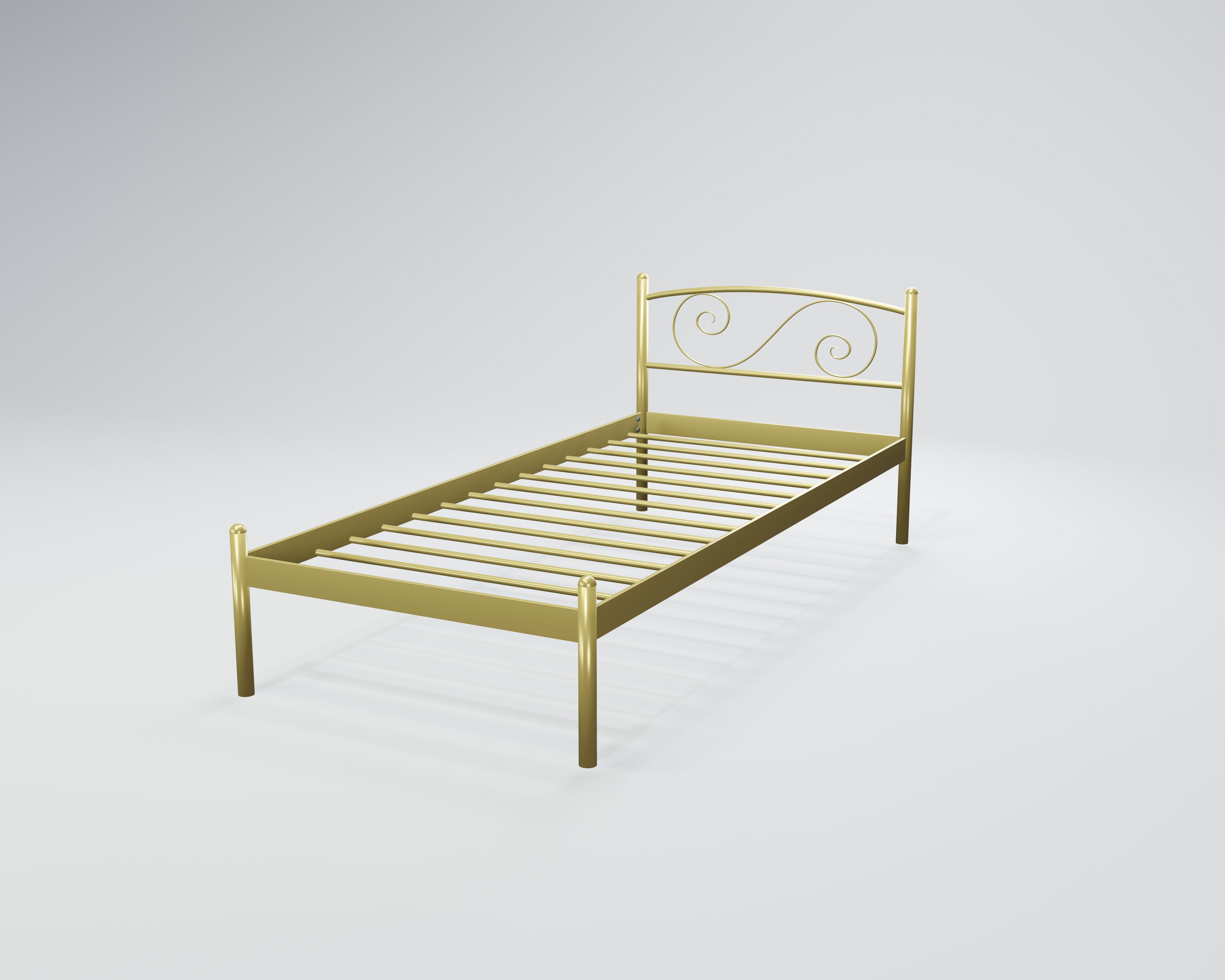 Кровать металлическая Виола Мини 80x200 см Золотой