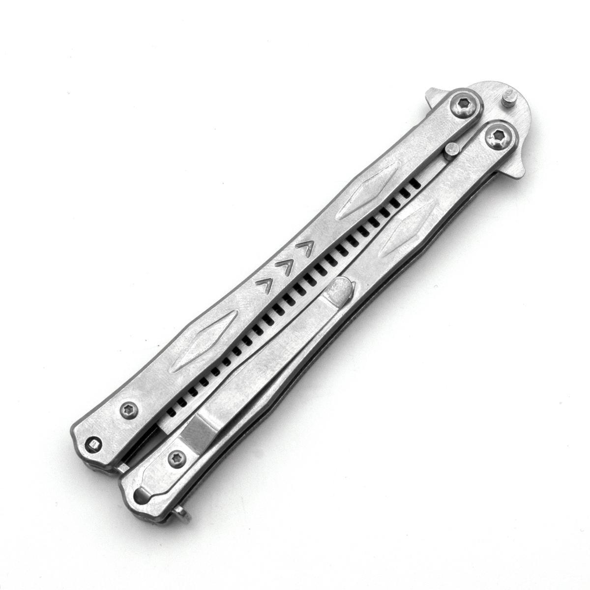 Нож-бабочка тренировочная TH906S с лезвием-гребенкой (00000002908) - фото 5 Нож-бабочка тренировочная TH906S с лезвием-гребенкой (00000002908) - фото 5