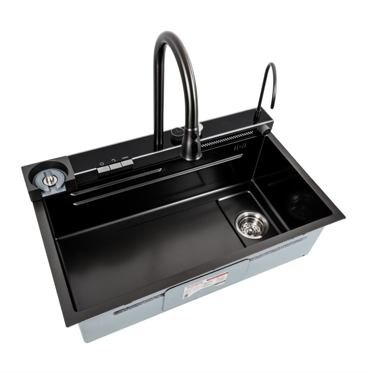 Мойка для кухни Platinum Handmade A PVD Водопад 75x45 см Черный (4a3cfc37) Мойка для кухни Platinum Handmade A PVD Водопад 75x45 см Черный (4a3cfc37)