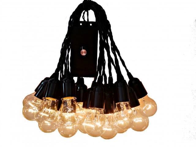 Гирлянда уличная RETRO LAMPA 5 метров 11 ламп 25W (M5-S05-W25-DIM-IP44-black)